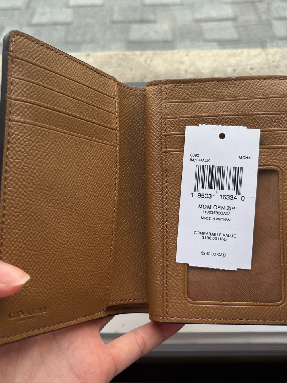 Coach Pebbled Leather Wallet - Picture 4 of 7